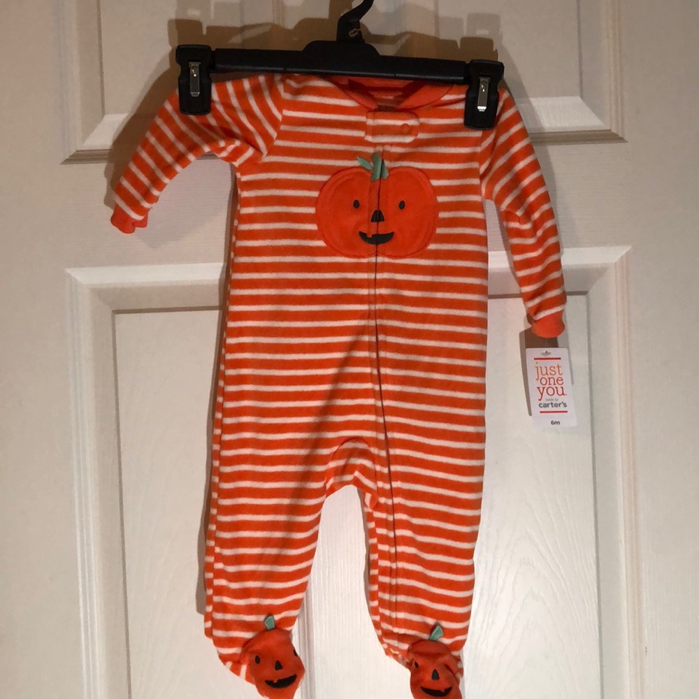 Carters pumpkin onesie 6M
